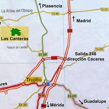 Casa Rural Las Canteras Trujillo Eksteriør bilde